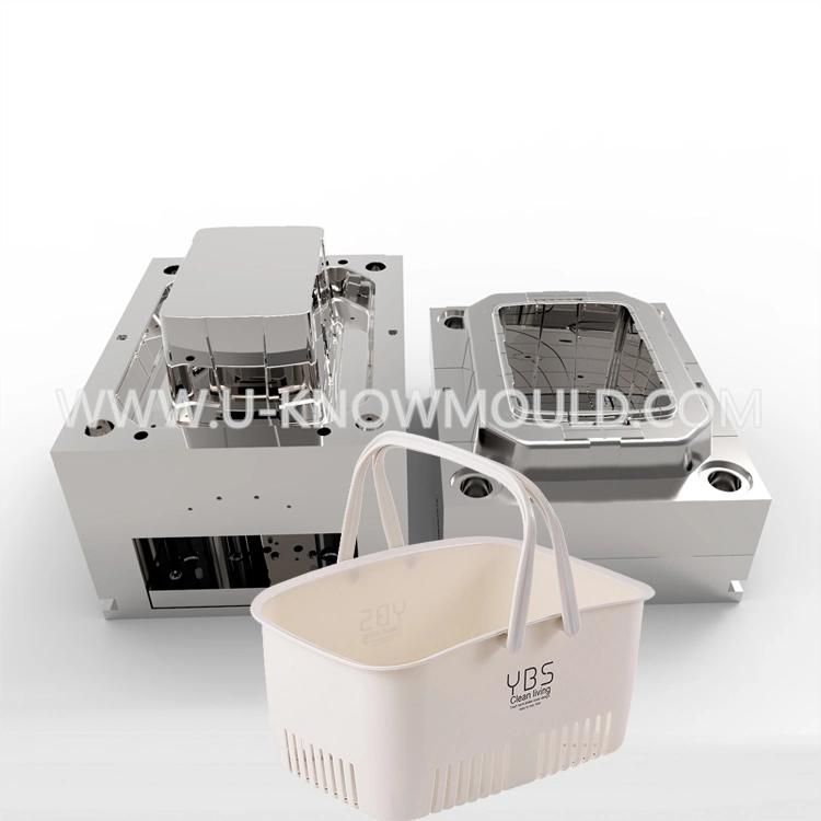 Eco-Friendly Shopping Basket Mould Plastic Household Mold Maker