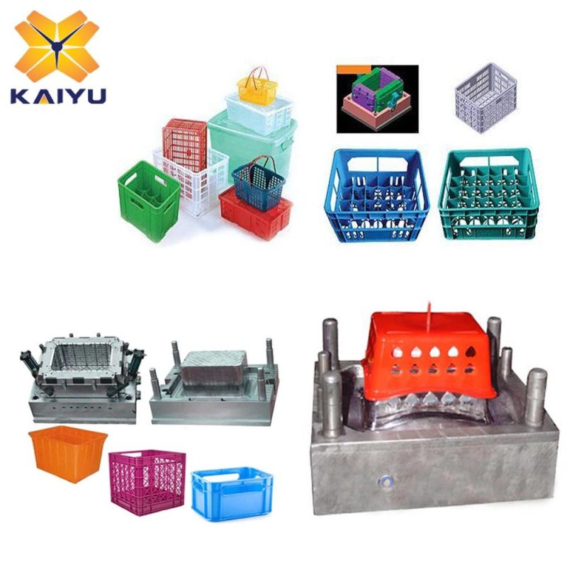 China Factory OEM Plastic Beverage Beer Bottle Injection Crate Mould