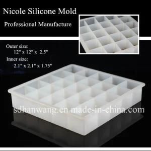 B0257 Square Shape Multi Cavity Silicone Soap Molds