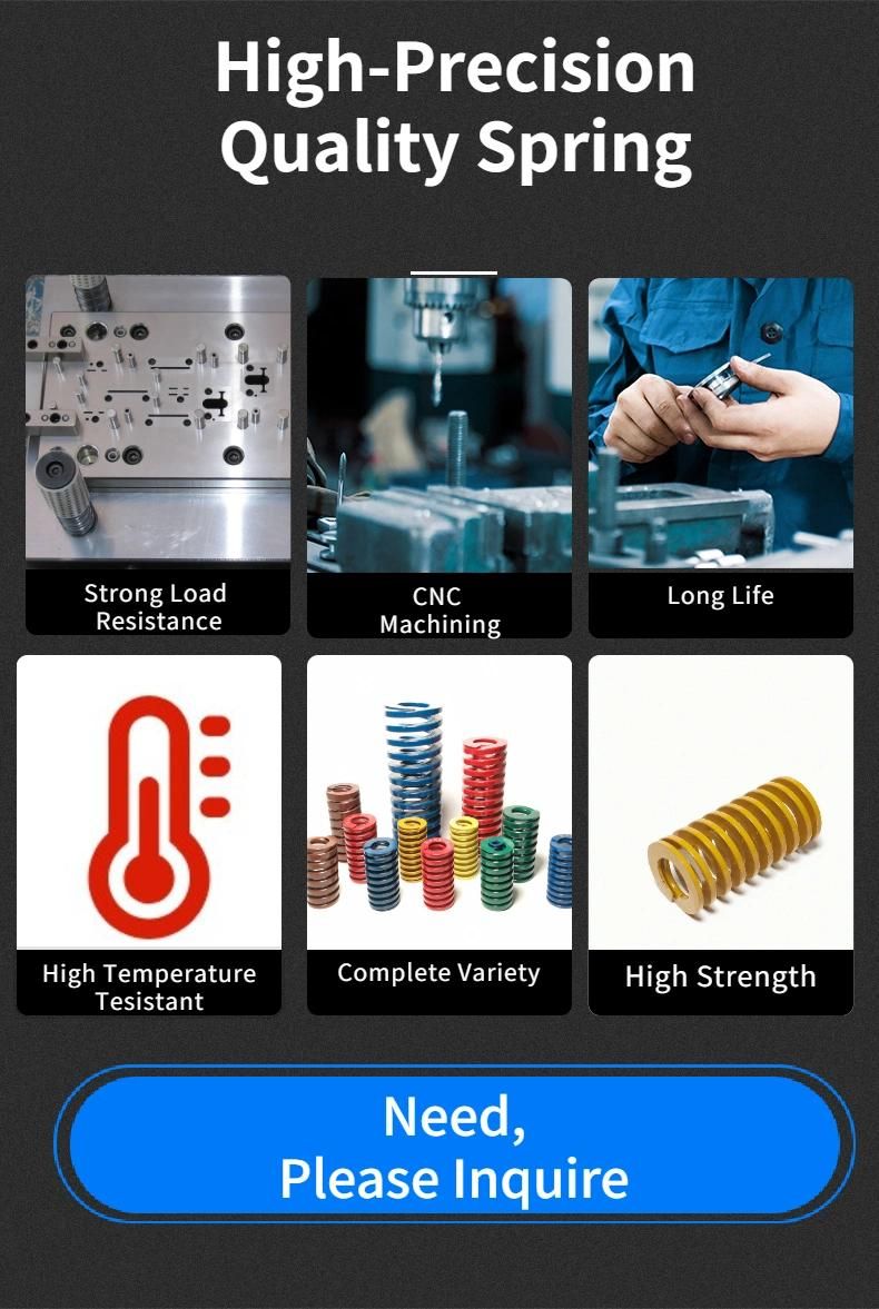 JIS Cross Section Materials Light Medium Extremely Heavy Load Compression Die Spring