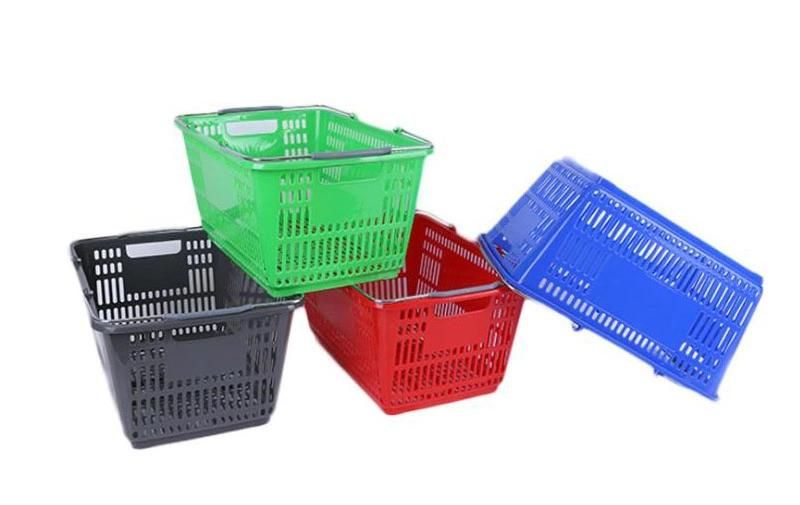 738h Plastic Injection Mold for Recycled Store Hand Shopping Basket
