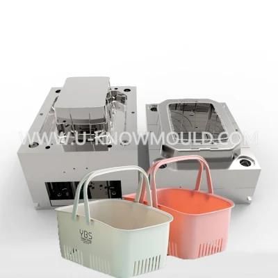 Bathroom Wash Basket Injection Mould Basket Mold with Handle