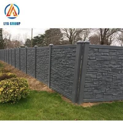 Landscape Carved Square Stone Precast Concrete Fence Mold for Garden Bridge River Bank