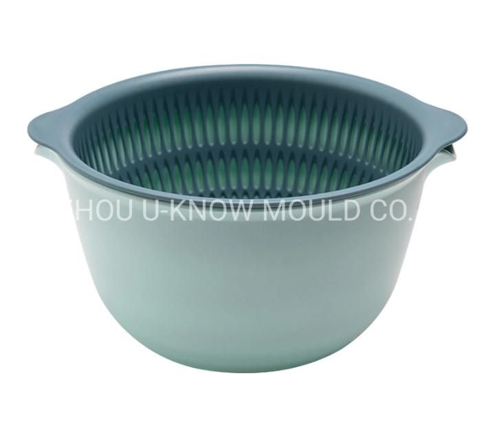 Drain Basket Plastic Injection Mold Washing Basket Mould