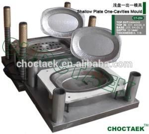 Shallow Plate One Cavity Container Mould for Aluminium Foil Container Making Line