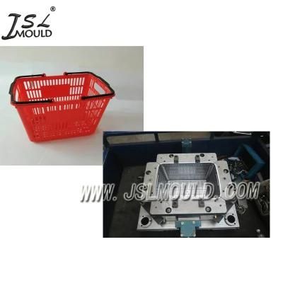 Customized Quality Plastic Supermarket Shopping Basket Mould