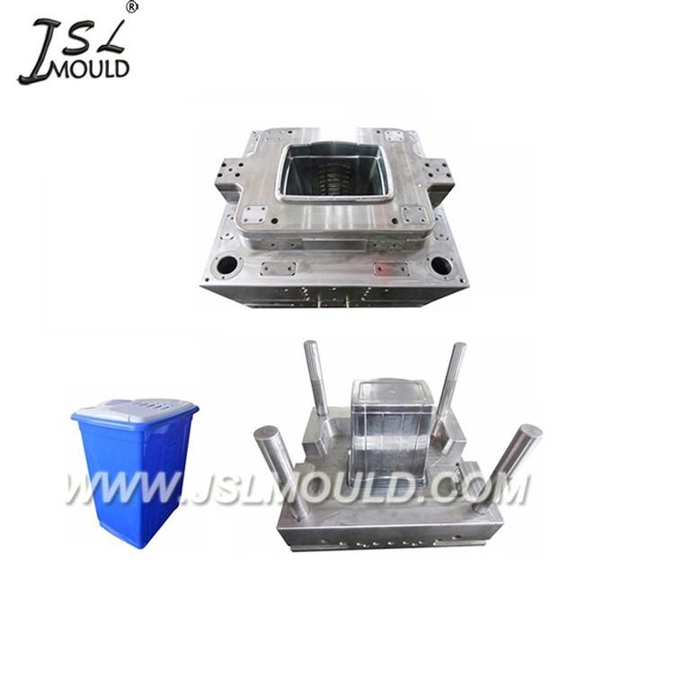 Injection Plastic Swing Lid Trash Can Mould