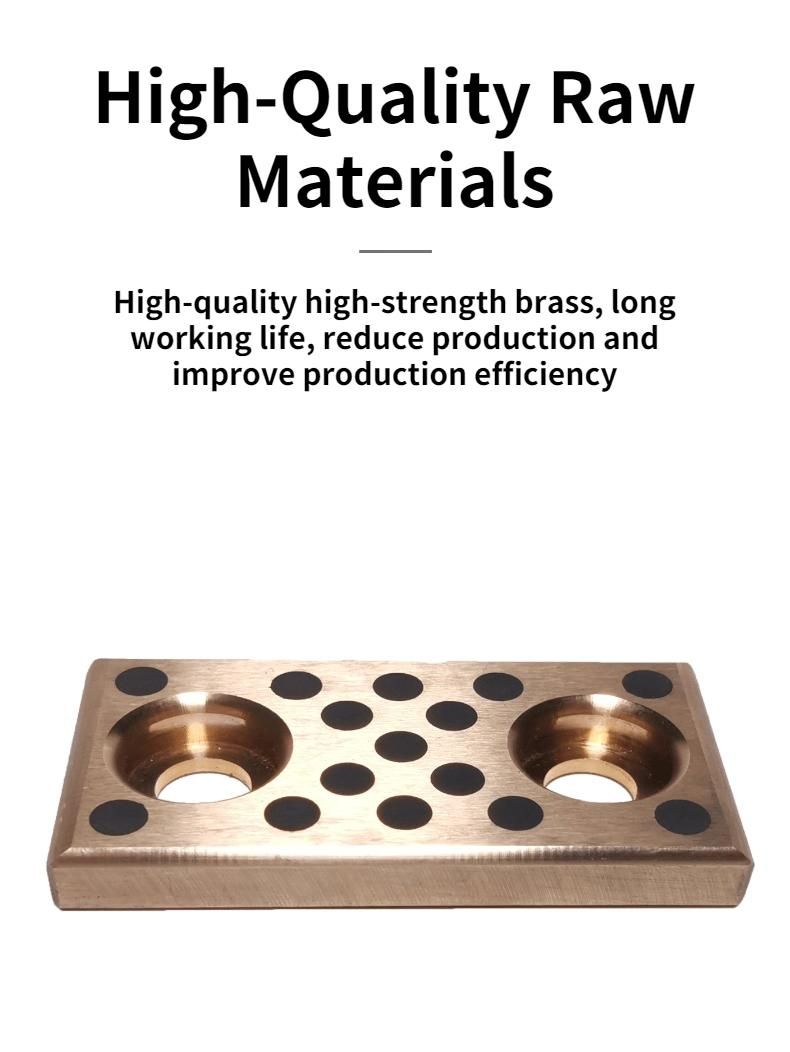 Copper with Wear Vdi Self-Lubricating Bronze Graphite Sliding Pads Graphite Insert Oilless Plate