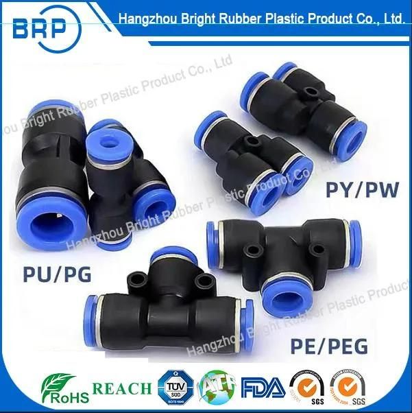 Pneumatic Push in Tube Quick Fittings Connector Air PU Pipe Jointer