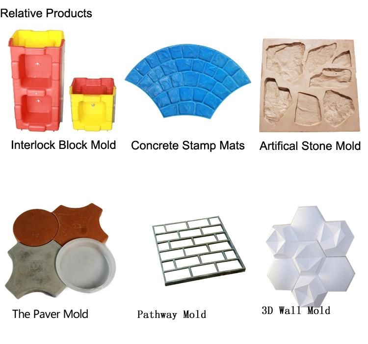3D Tile Panels Rubber Concrete Molds for Wall Cladding