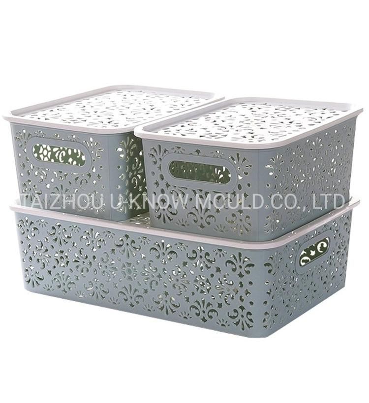 Creative Desk Basket Mold Plastic Carving Empty Basket Mould