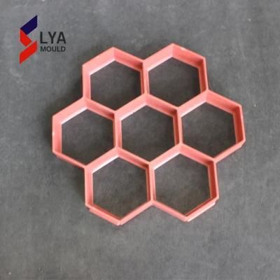 Interlocking Precast DIY Plastic Rubber Concrete Stepping Stone Mold