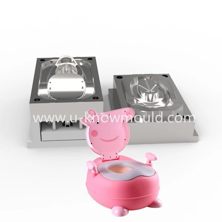 Baby Potty Mould Portable Open Cover Type with Back Grip