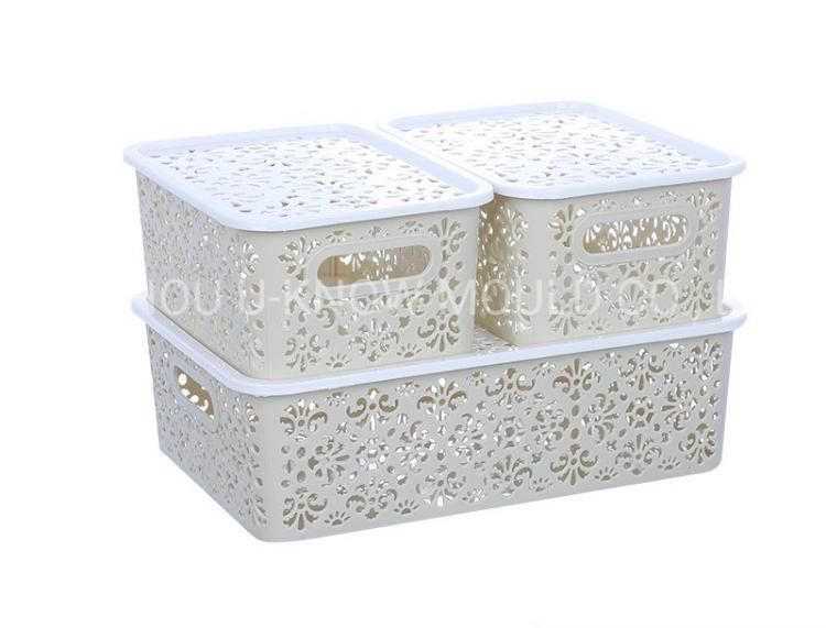 Storage Basket Inejction Mould Plastic Hollow Basket Mold