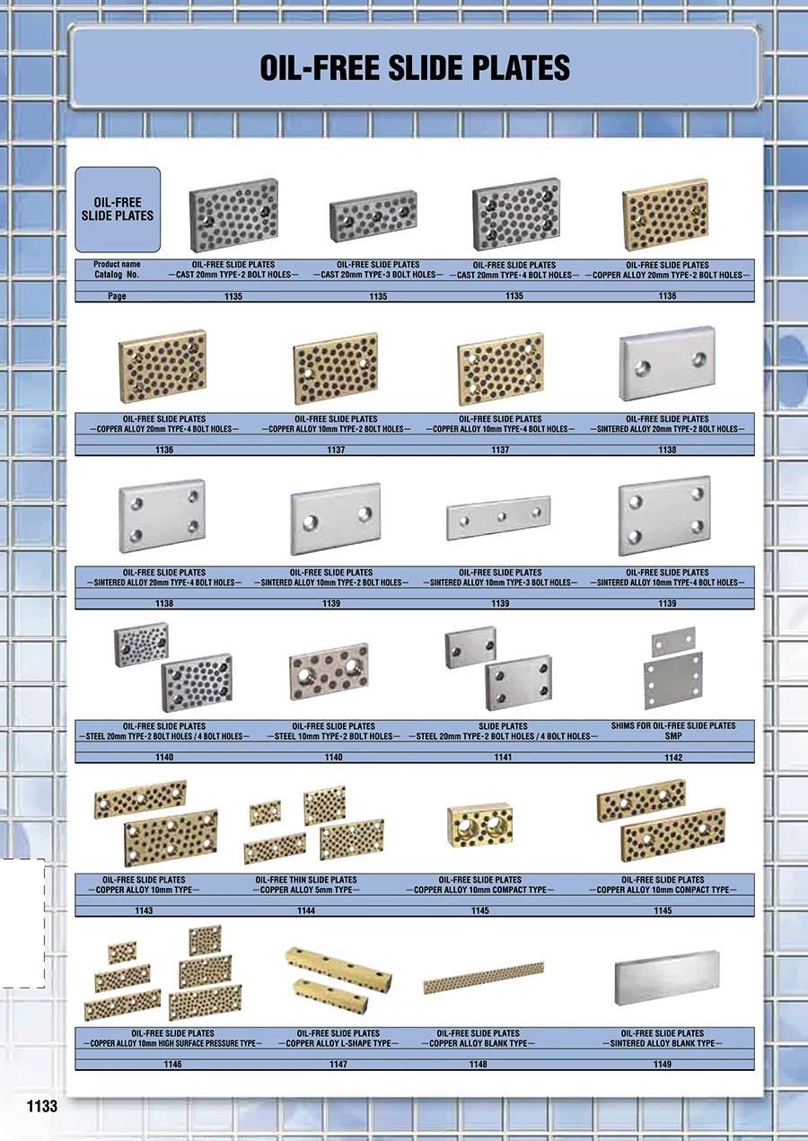 Misumi Standard Sewt Stw Copper Guide Self-Lubricating Oiles Wear Plates