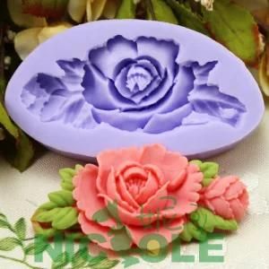F0199 Silicone Flower Cake Decorations Mold Clothing Decoration Polymer Clays Jewelry ...