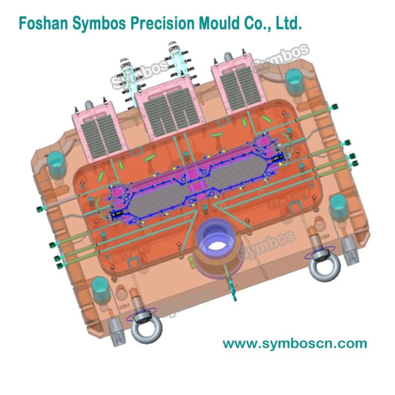 2000t Long Lenght Parts Mould Aluminium Die Casting Mould Hpdc Injection Mould for New Energy Car Battery Case Hybrid Car Battery Box From Mould Maker Symbos