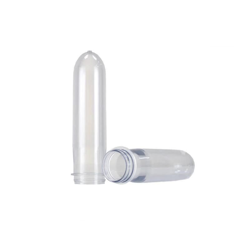 Popluar Sale Custom Preform Preformed Models Plastic Bottle Plastic Pet Transparent Bottle Tube Embryo for Water Bottle