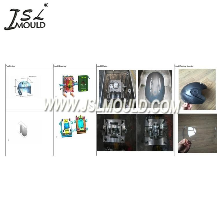 Mirror Polish Plastic Helmet Visor Injection Mould