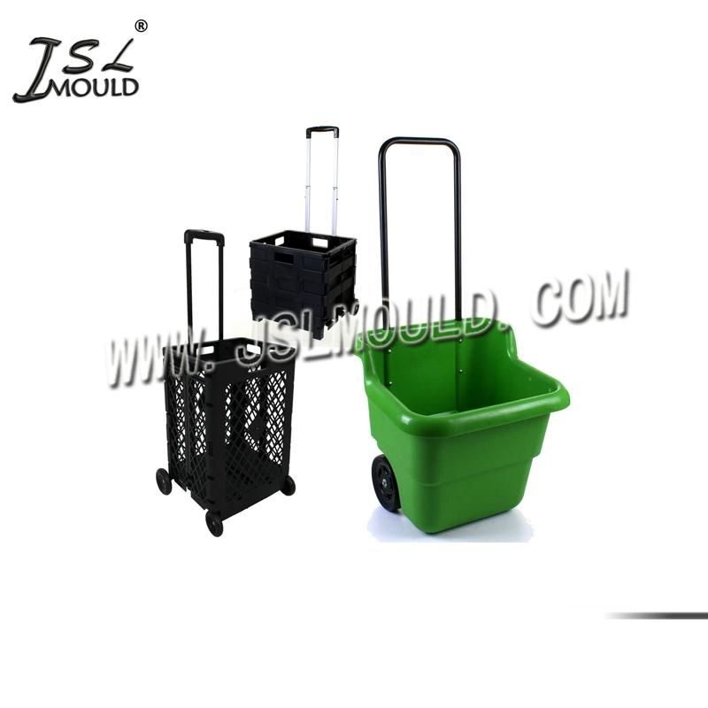 High Quality Supermarket Plastic Shopping Cart Mould