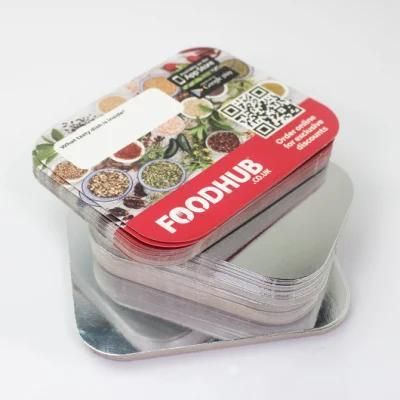 Disposable Food Use Aluminium Foil Takeaway Food Container with Lid Airline Food Trays