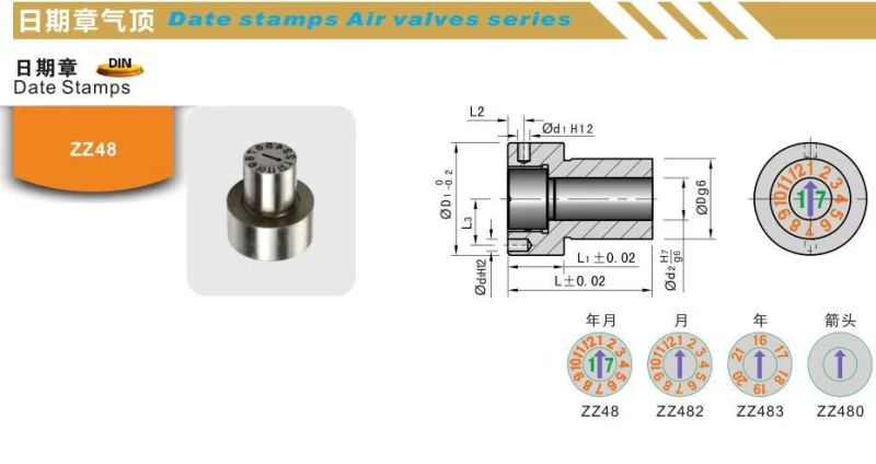 Zz48 Date-Stamps of Plastic Mold Parts Mold Accessories