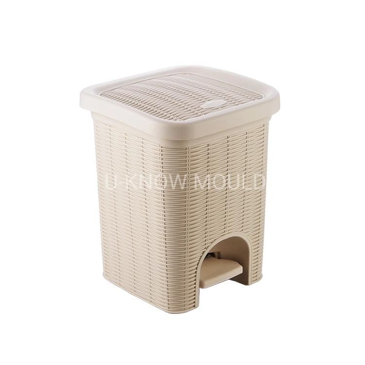 Plastic Pedal Garbage Can Injection Mould Trash Bin Mold