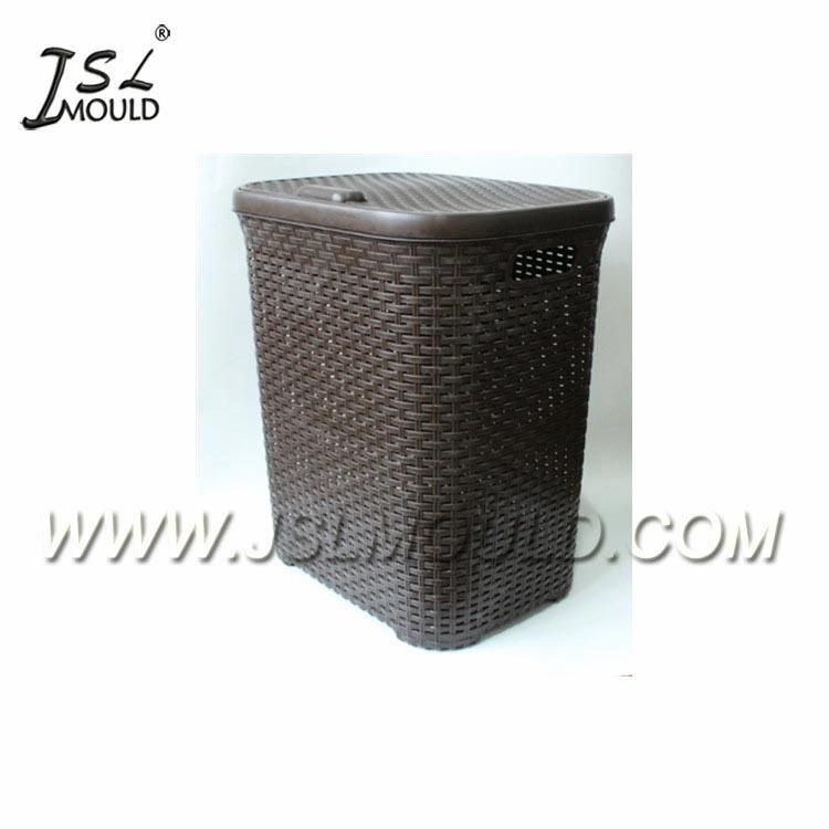 Taizhou Injection Plastic Rattan Laundry Basket Mould