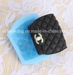 F1290 Fashion Bag Shape Handmade Silicone Soap Mold