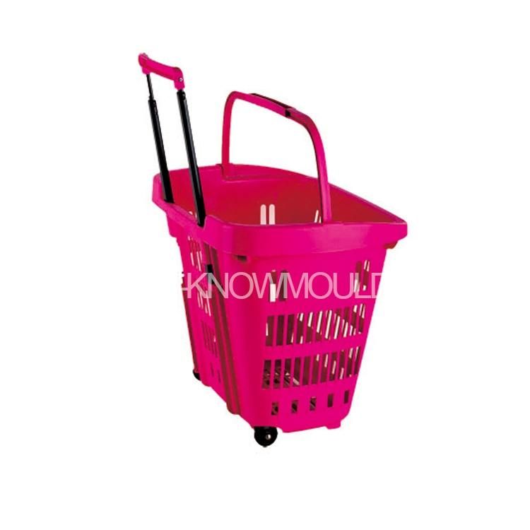 Plastic Shopping Basket Mould with Handle/Plastic Baskte Mold