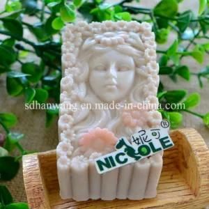 R1593 Beautiful Girl Face Silicon Soap Mold