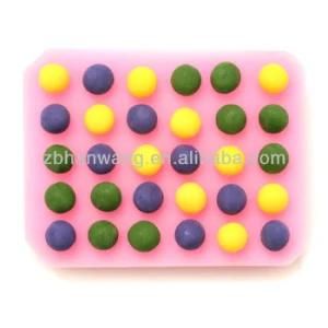 Melon Ball Small Embeds 30 Cavity Silcone Mold Nicole Fondant Cake Molds F0632