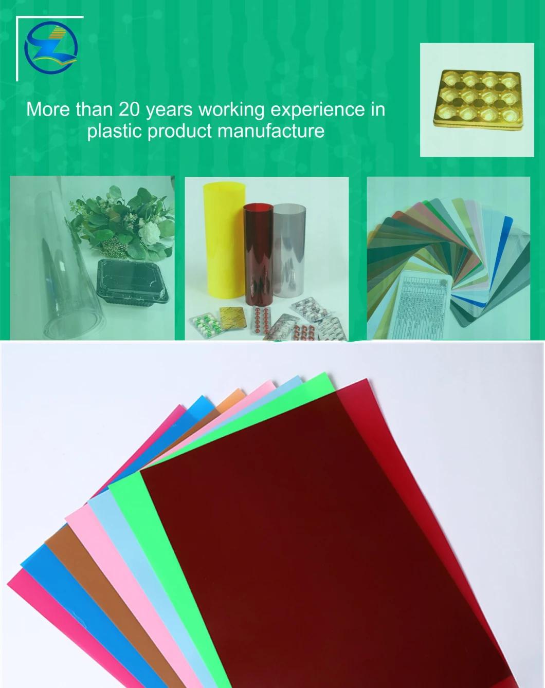 Transparent Translucent Colored Pet Films Rolls Rigid Sheets for Packing