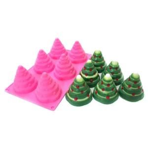 Zibo Nicole Silicone Rubber Christams Tree Cake Molds Tray B0154