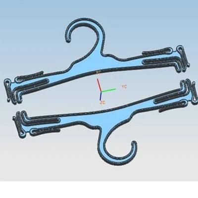 Customized ABS Injection Tooling for Black Plastic Trousers Hanger