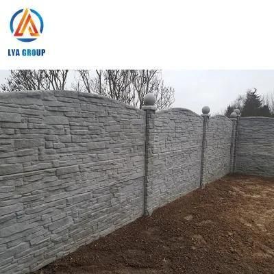 3D Wall Decoration Artificial Stone Panel ABS Plastic Fencing Mould Precast Fence Concrete ...