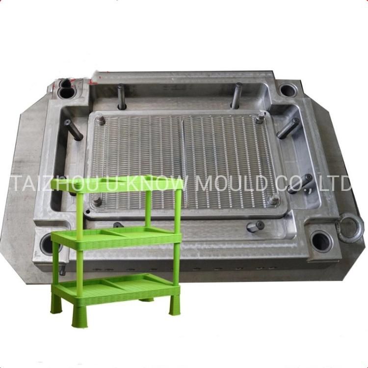 Plastic Injection Mold Kitchen Bathroom Storage Shelf Rack Mould