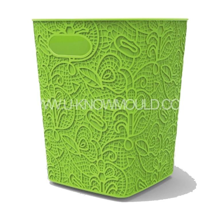 Plastic Office Household Garbage Can Mould Plastic Wastebin Injection Molds
