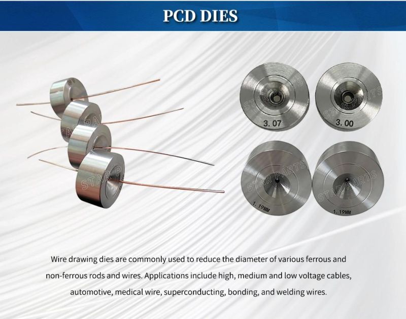 Wear Resistance PCD Wire Darwing Dies for Drawing Ferrous Metal Wire