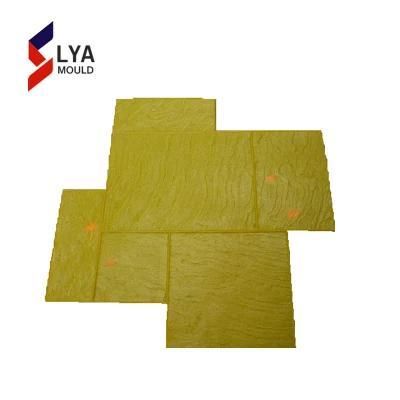 New Design Rubber Concrete Stamp Materials Mats Paving Mould