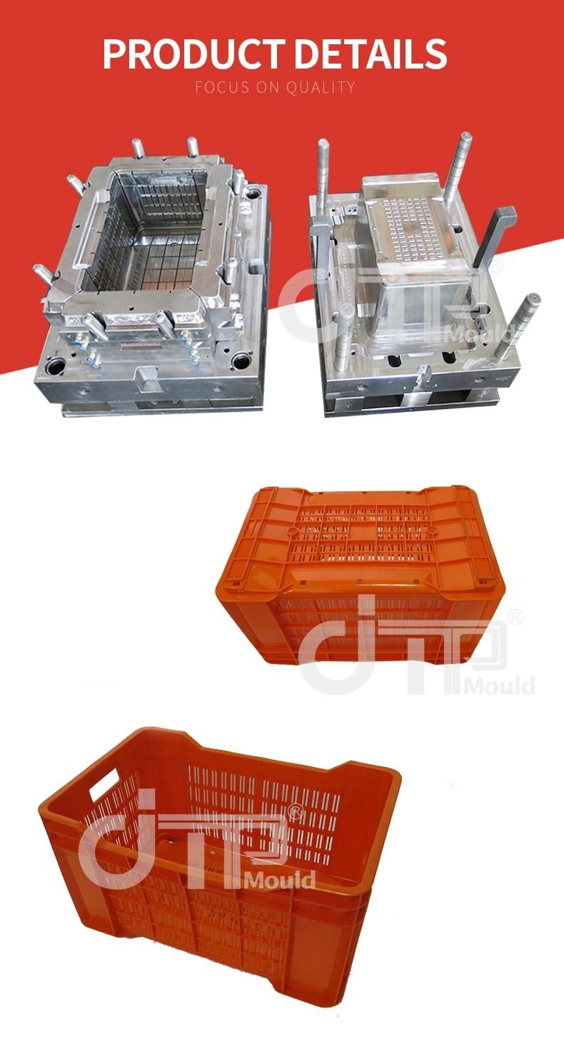 2019 Convenient Use Plastic Injection Crate Mould