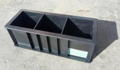 Concrete Testing Used Plastic Three-Gang Cube Mould