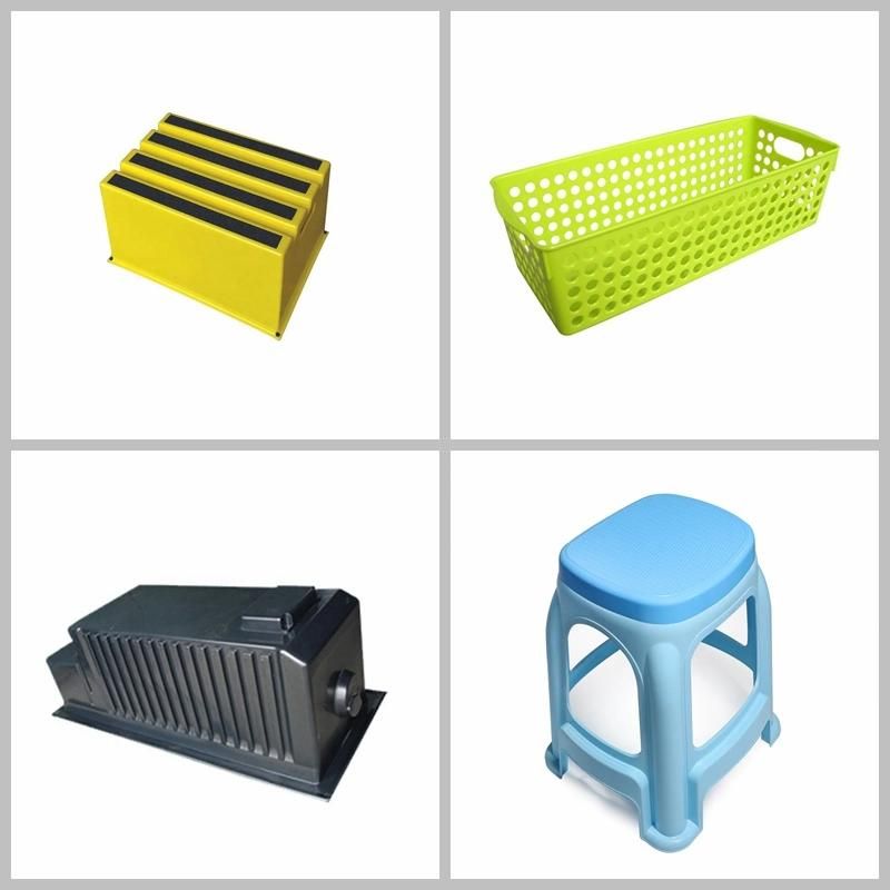 Plastic Rattan Design Storage Box with Lid Mould Factory