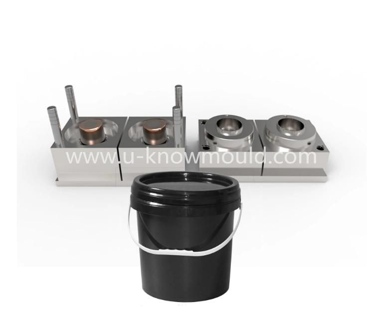 Daily Chemical Barrel Injection Mould Painting Pail Mold