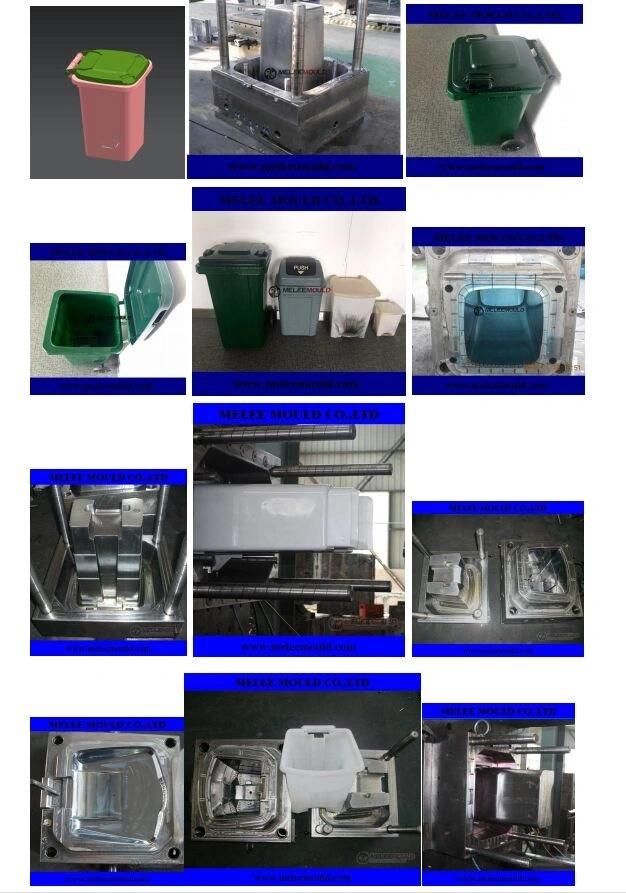 2020new Design Outside Plastic Injection Garbage Bin Mould Maker Waste Bin Tooling/Tool (MELEE MOULD-361)