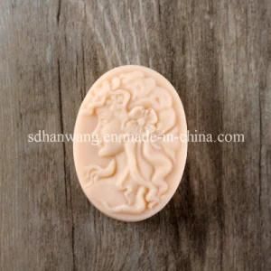 R0143 Woman Portrait Oval Decorative Silicone Hot Sale Soap Mould Wholesale