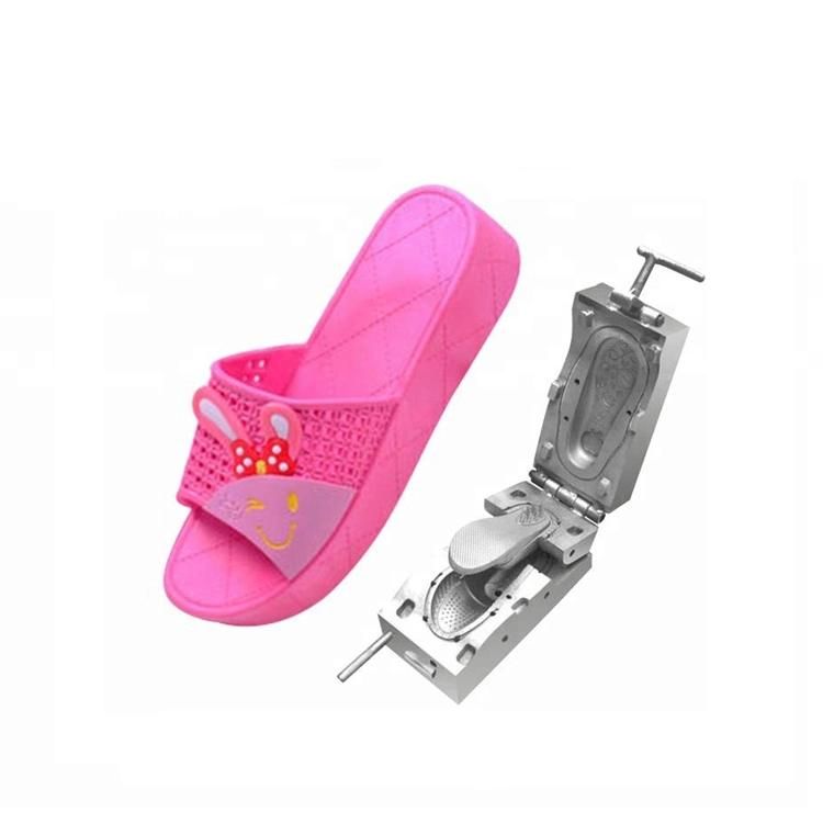 Monthly Deals Customized Lady Beach Flip Flop Plastic Molds Hot Sale Sandal Mould PVC Air Blowing Slipper Mold