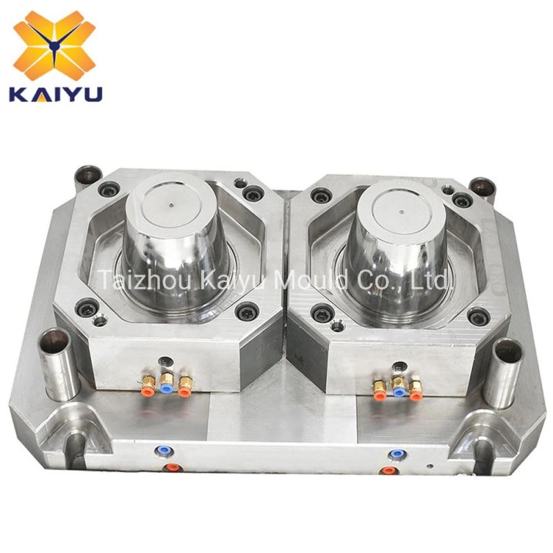 2 Cavity 2L Food Bucket Mould Ice-Cream Storage Bucket Injection Mold