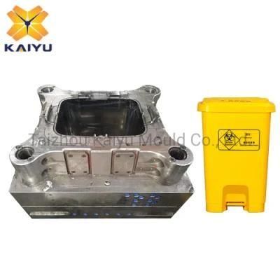 Medical Plastic Dustbins Mould Trash Cans Injection Mold for Hospital Dustbin Molding