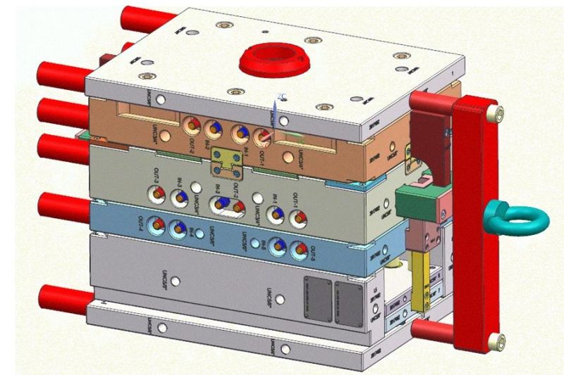2 Color Plastic Injection Mould for Fire Alarm Detector Housing